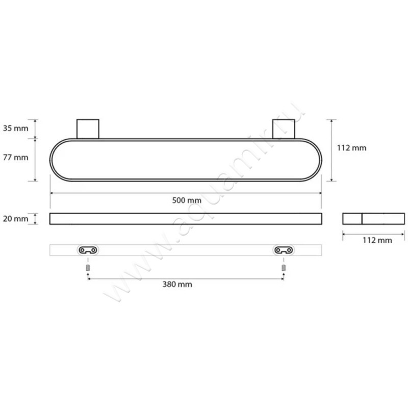 Полотенцедержатель Bemeta Organic 167104400 размеры