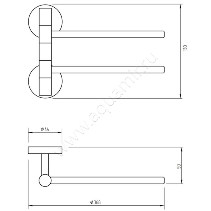 Полотенцедержатель Migliore Fortis 31765 размеры