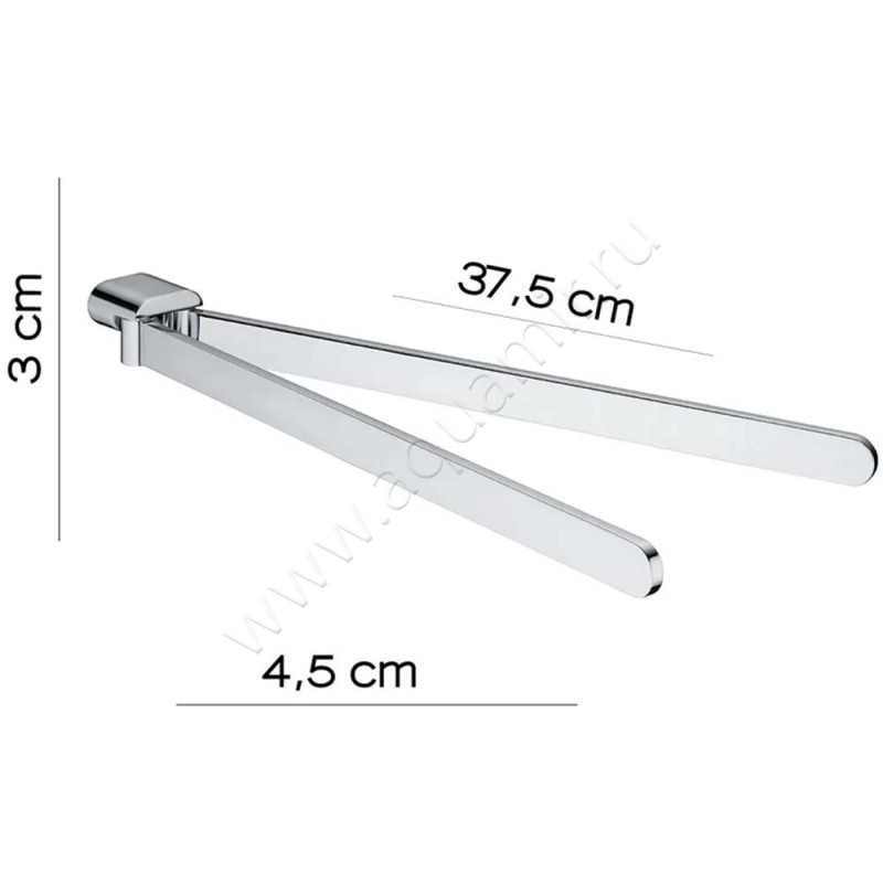 Полотенцедержатель Gedy Azzorre A12313 размеры