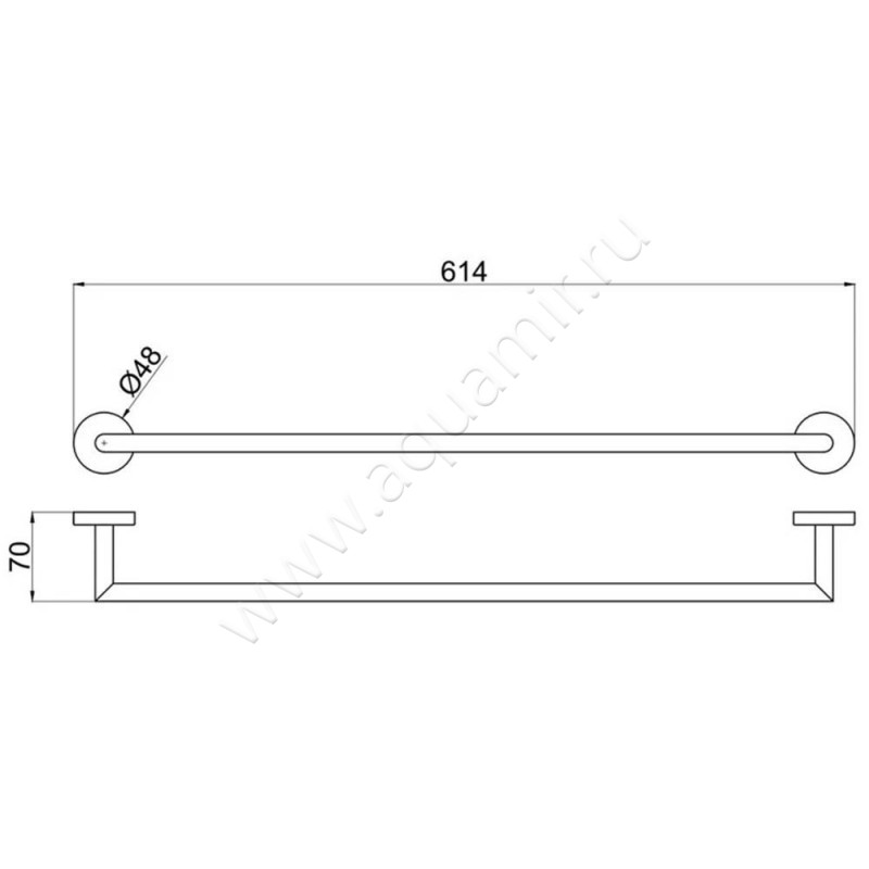 Полотенцедержатель Allen Brau Priority 63101131 размеры