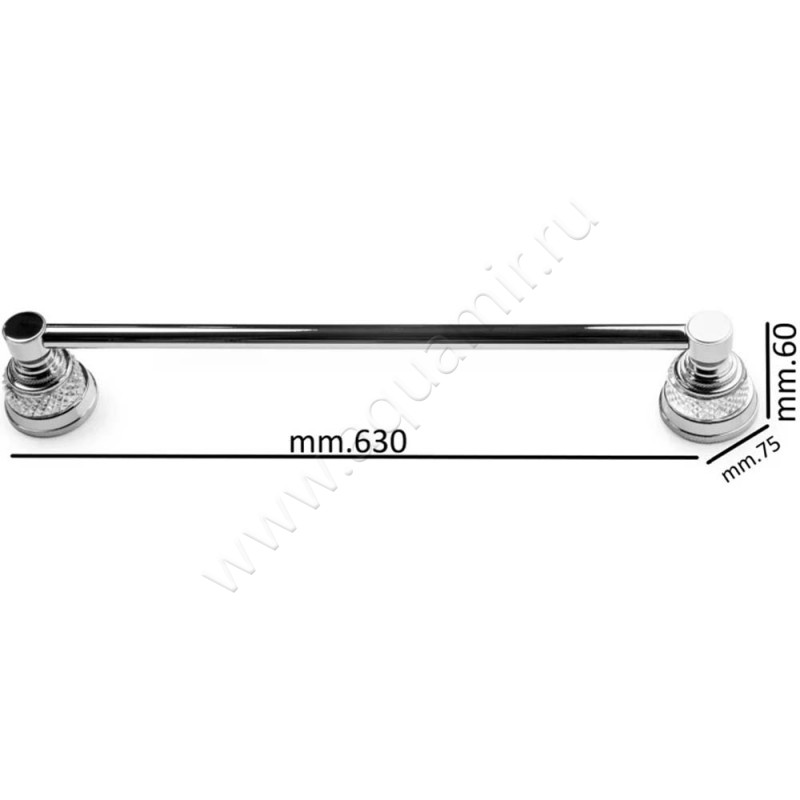 Полотенцедержатель Boheme Aura 10242G размеры