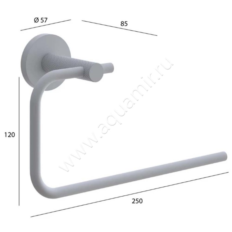 Полотенцедержатель Boheme Uno 10975CR размеры
