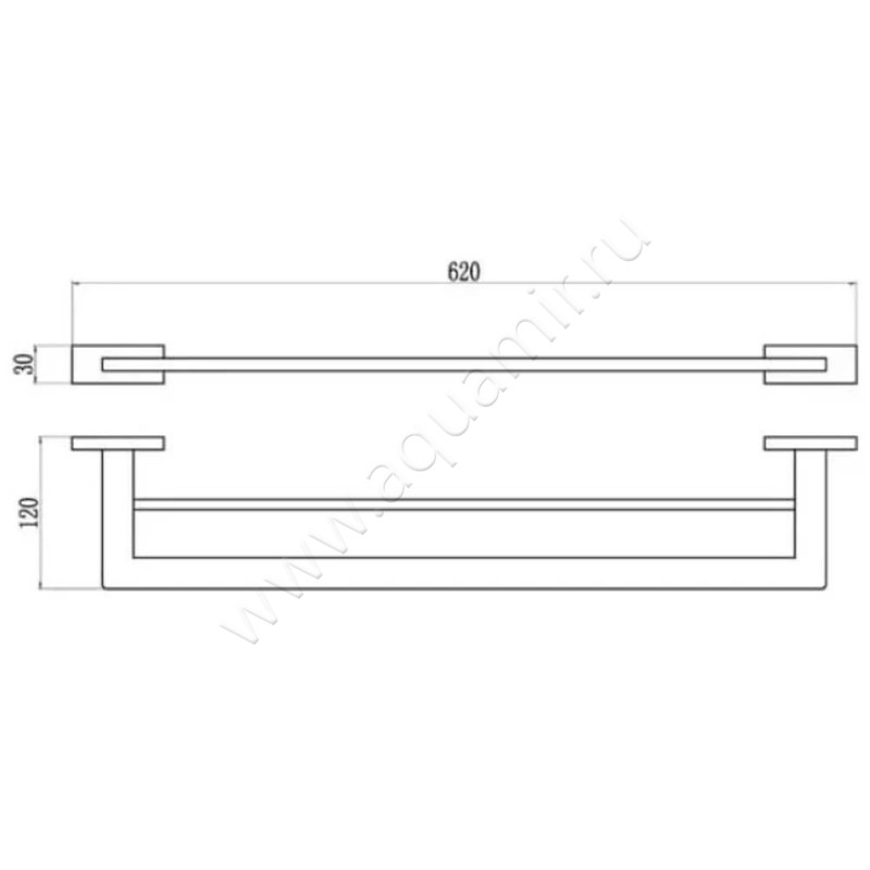 Полотенцедержатель Belz B904 B90409 размеры