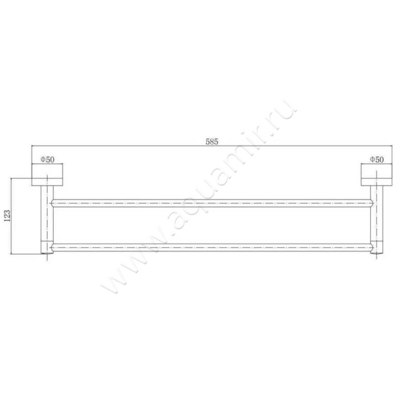 Полотенцедержатель Fashun A51509 размеры