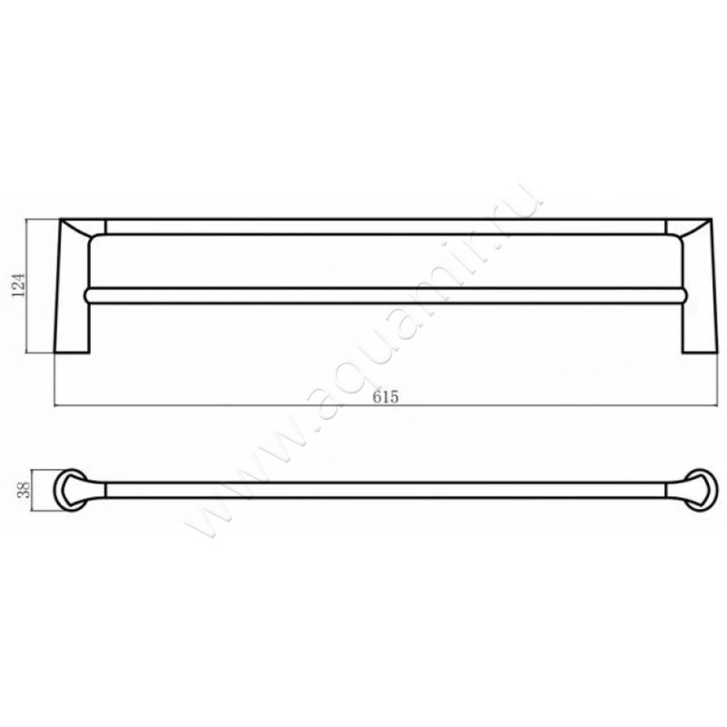 Полотенцедержатель Fashun A180917 размеры