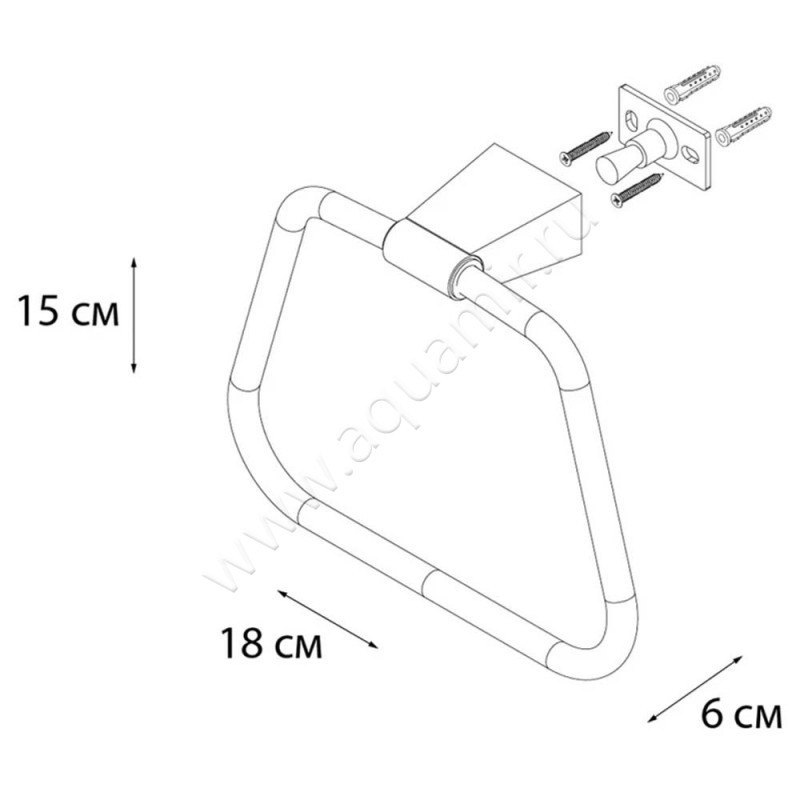 Полотенцедержатель Fixsen Trend FX97811 размеры