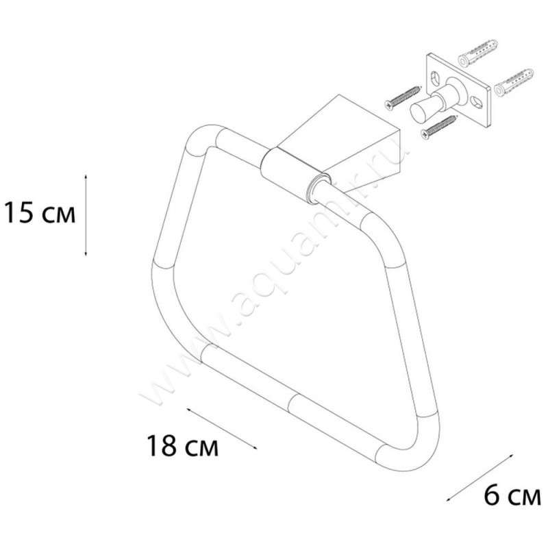 Полотенцедержатель Fixsen Trend FX98011 размеры