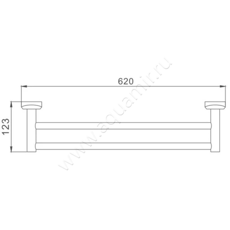 Полотенцедержатель Haiba HB16 HB1609 размеры