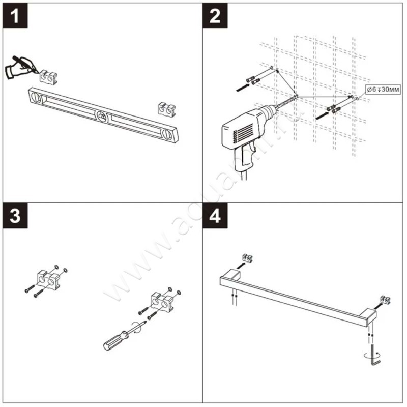 Полотенцедержатель Lemark Smooth Line 9781022 размеры