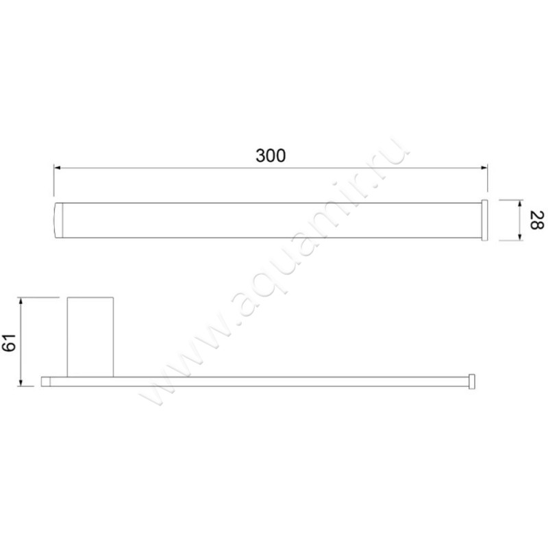 Полотенцедержатель Timo Torne 4305003 размеры