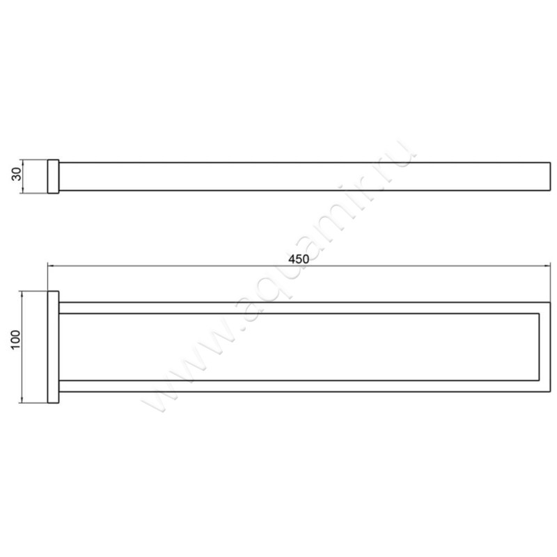 Полотенцедержатель Timo Selene 1705217 размеры