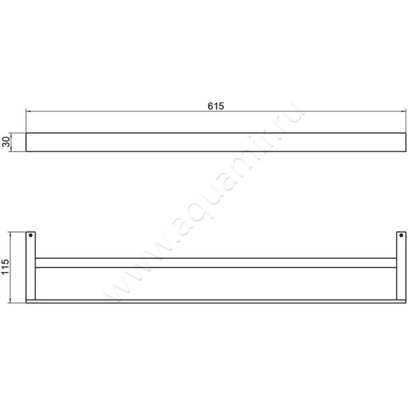 Полотенцедержатель Timo Petruma 1525603 размеры