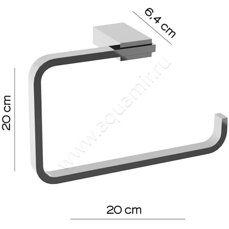 Полотенцедержатель Gedy Kansas 387013 размеры