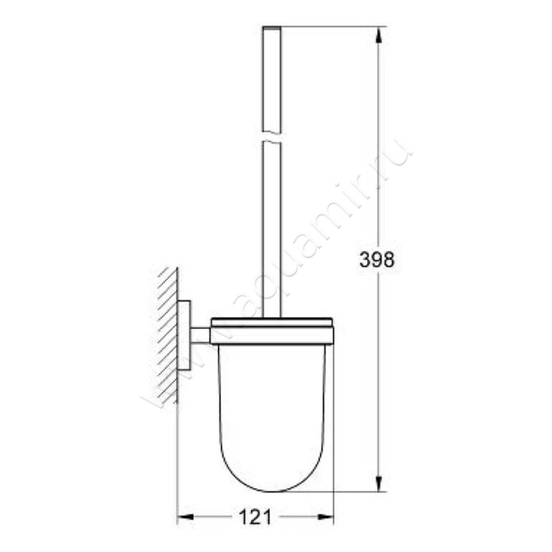 Ершик Grohe Essentials 40374001 размеры