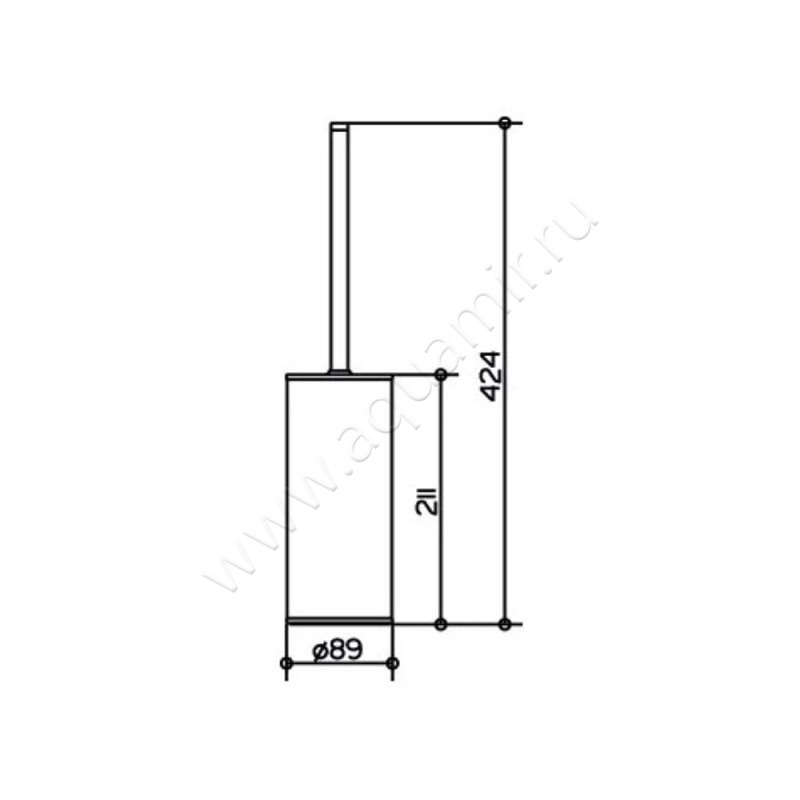 Ершик Keuco Moll 04969010100 размеры
