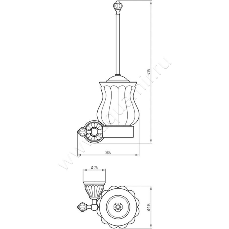 Ершик Migliore Olivia 17426 размеры