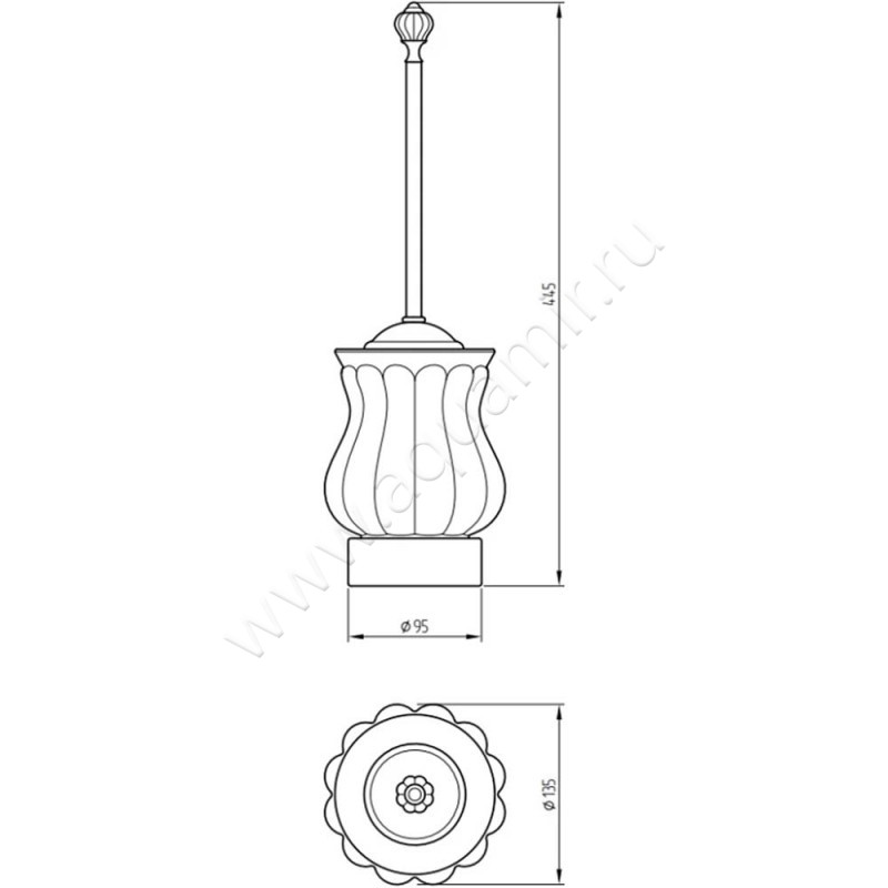 Ершик Migliore Olivia 17517 размеры