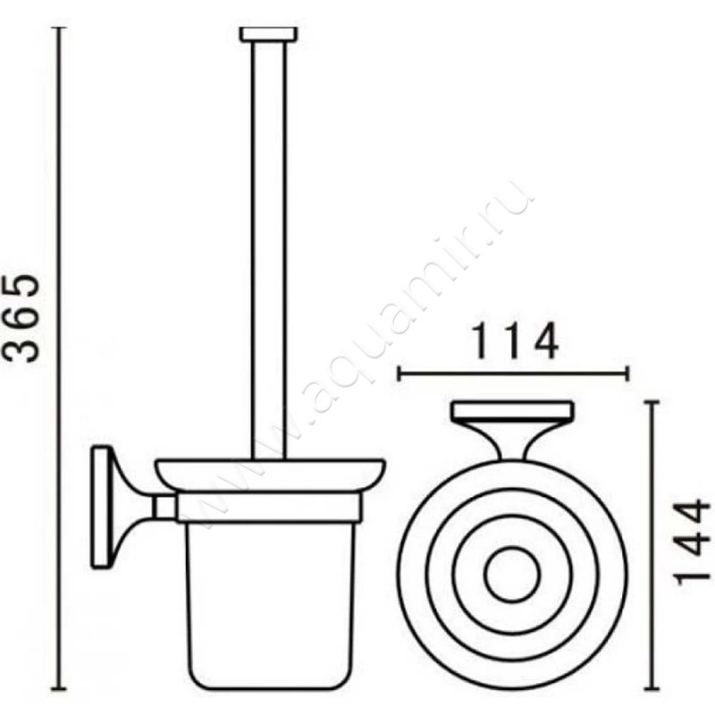 Ершик Art&Max Bohemia AME4281BR размеры