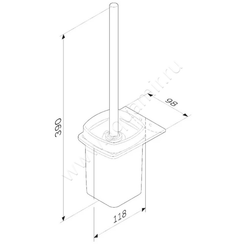 Ершик AM.PM Inspire V2.0 A50A33422 размеры