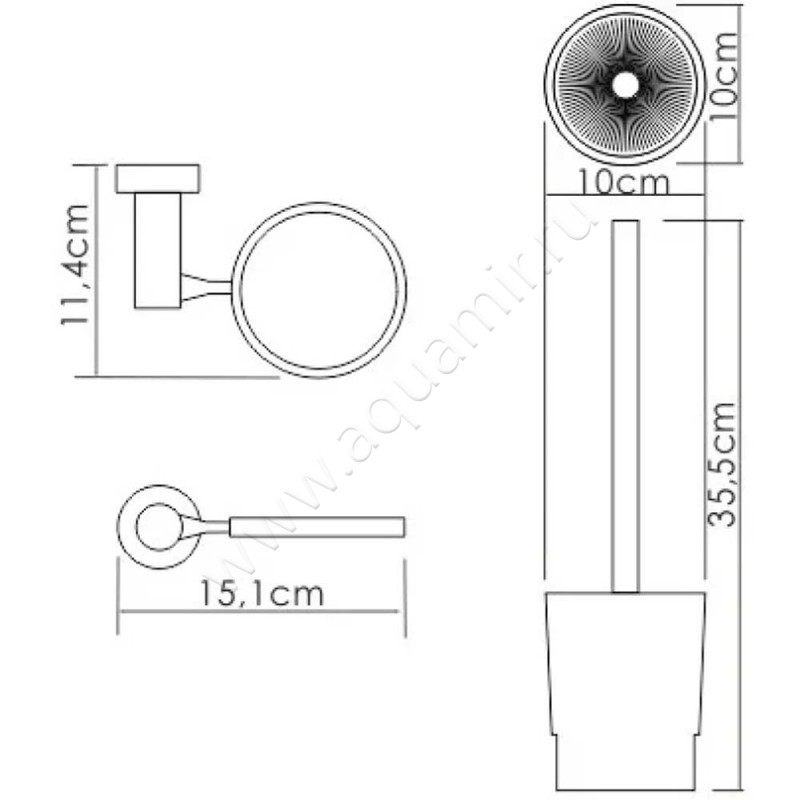 Ершик Wasserkraft K28227 размеры