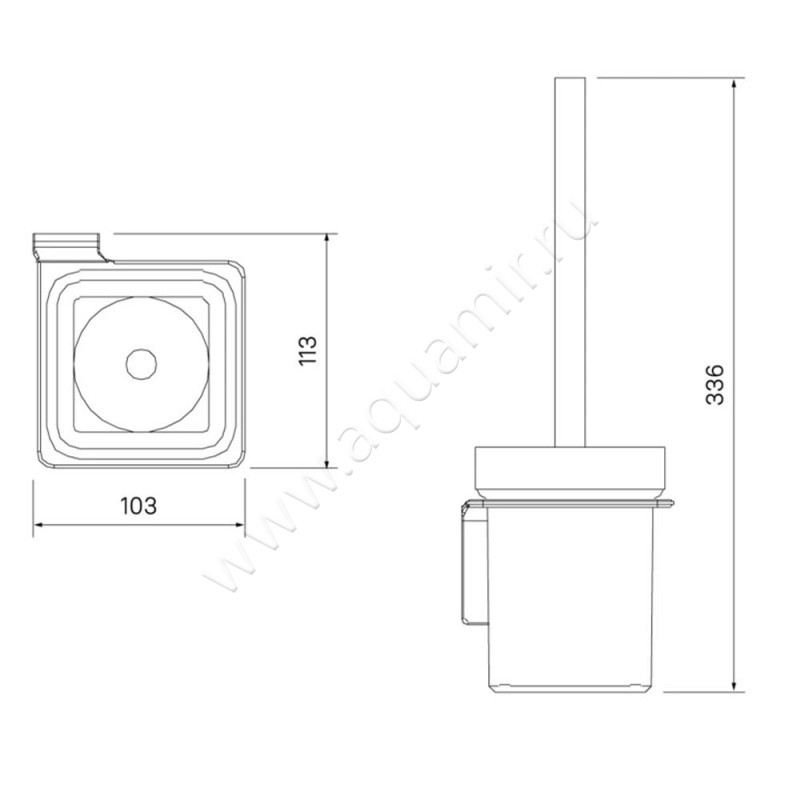Ершик Iddis Slide SLIBSG0I47 размеры