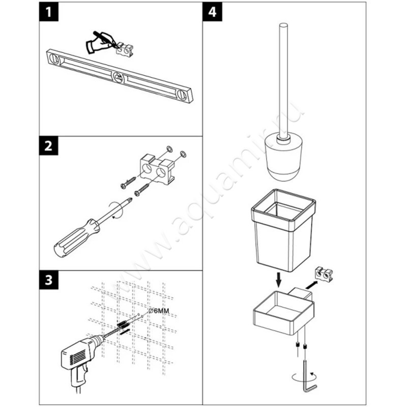 Ершик Lemark Smooth Line 9766021 размеры