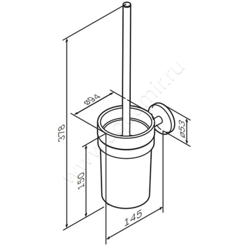 Ершик AM.PM X-Joy A85A33344 размеры