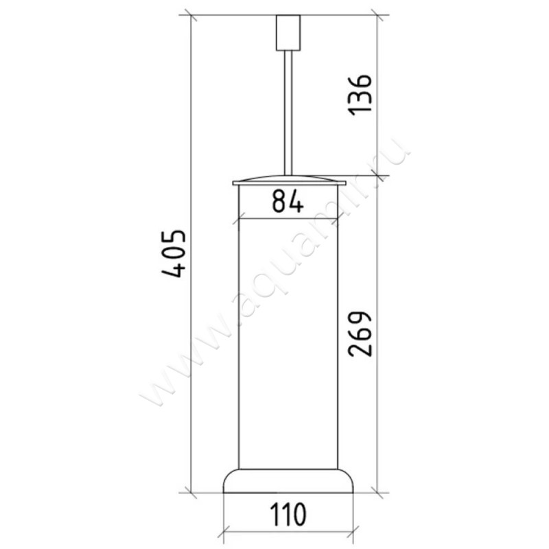 Ершик Boheme Royal Cristal 10928BR размеры