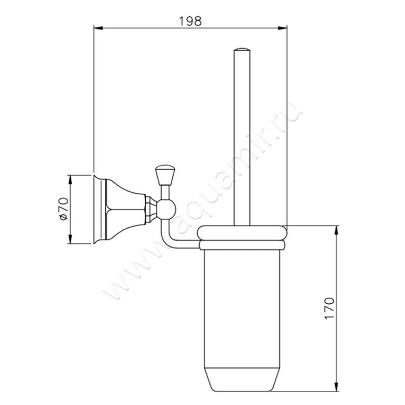 Ершик Nicolazzi Teide Chic 1490CR15C размеры