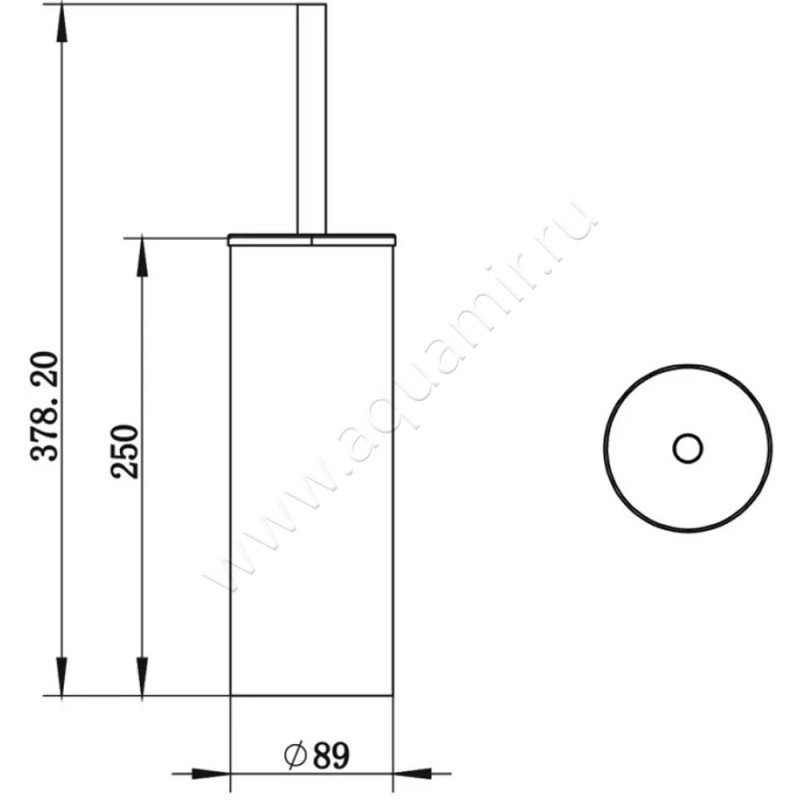 Ершик Whitecross Ergo ER2274CPB размеры