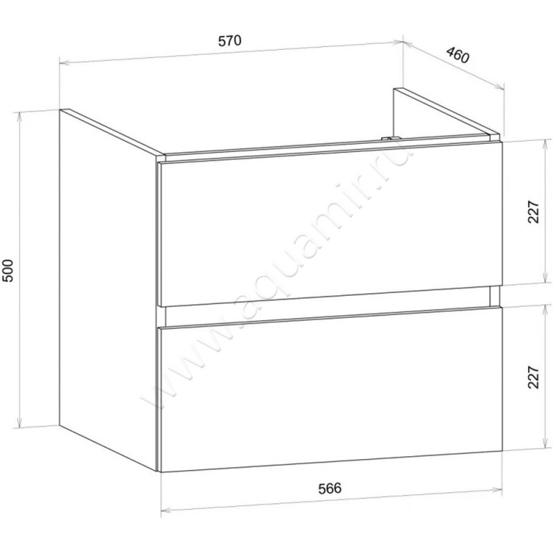 Тумба под раковину Art&Max Techno AMTECHNO6002CSOLW823 размеры