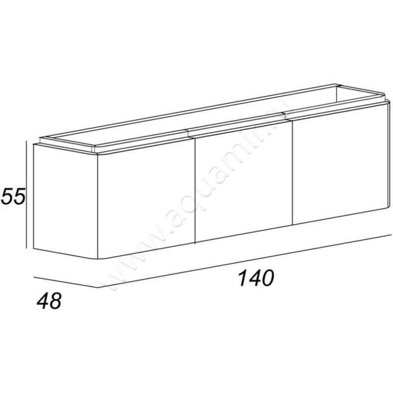 Тумба под раковину Cezares Stylus 55230 размеры