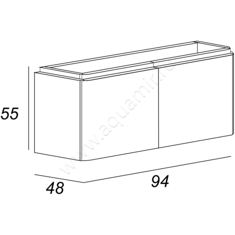 Тумба под раковину Cezares Stylus 55229 размеры