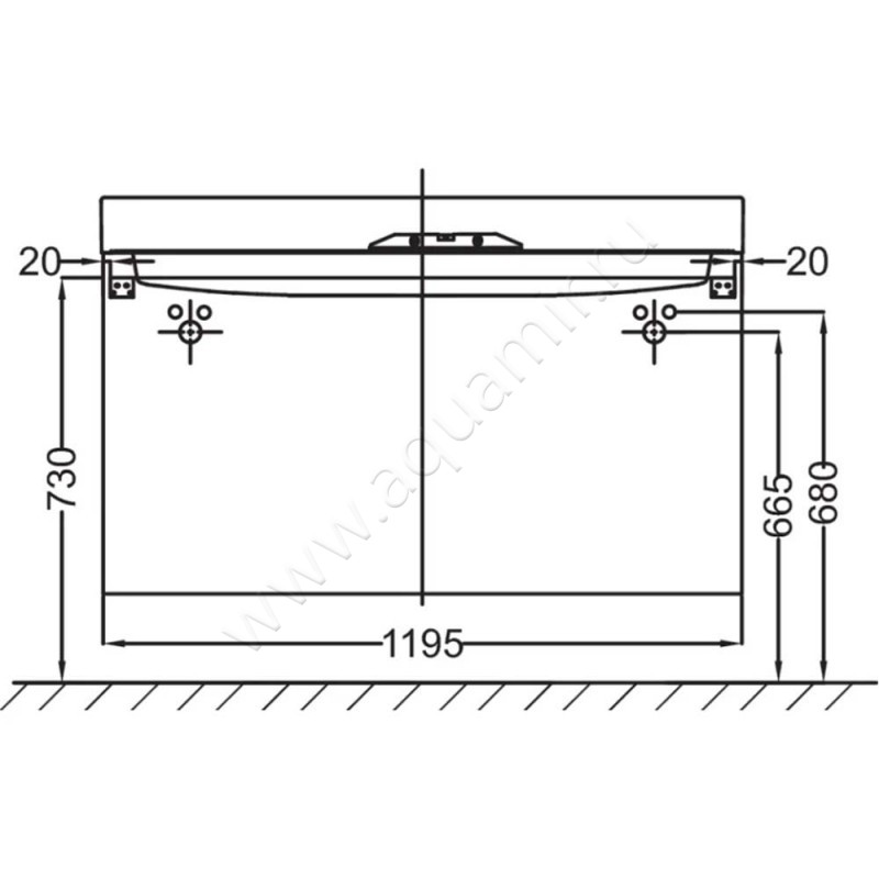 Тумба под раковину Jacob Delafon Rythmik EB1305E10 размеры