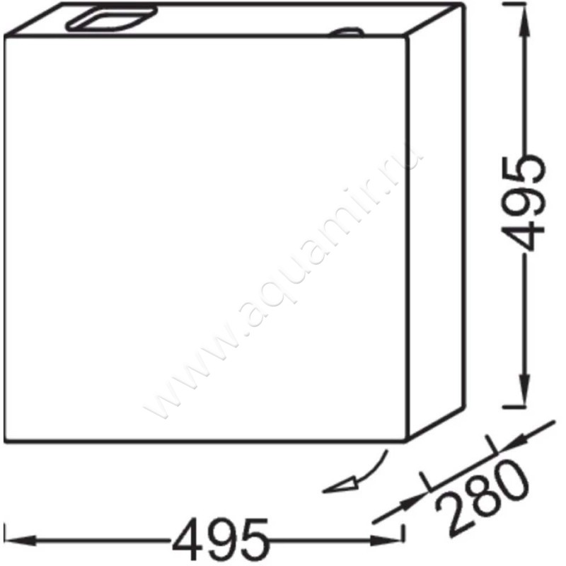 Тумба под раковину Jacob Delafon Terrace EB1178M61 размеры