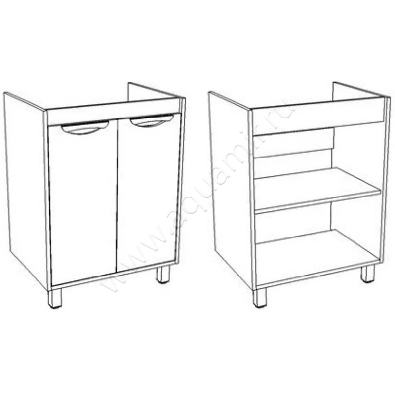 Тумба под раковину Corozo Чикаго SD00000325 размеры