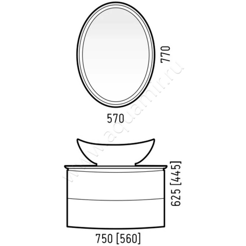 Тумба под раковину Corozo Вико SD00001641 размеры