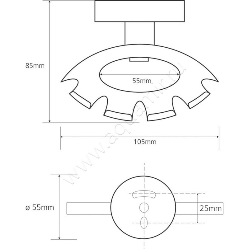 Держатель для зубных щеток и пасты Bemeta Omega 104110032 размеры