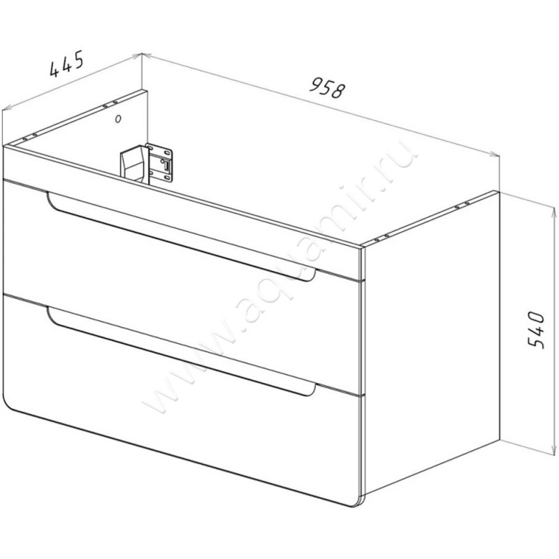 Тумба под раковину Lemark Olivia LM08OL100T размеры