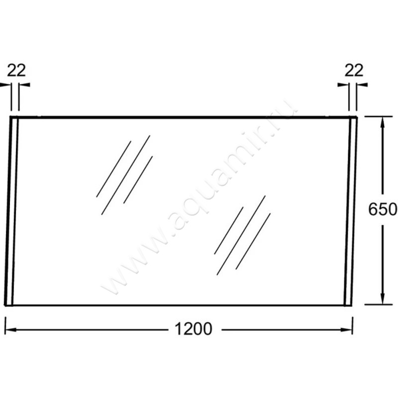 Зеркало Jacob Delafon Sherwood EB1838RUP6 размеры