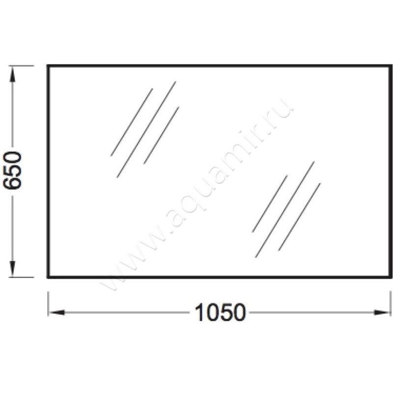 Зеркало Jacob Delafon Odeon Up EB1084NF размеры