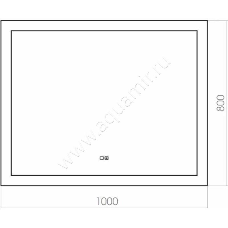 Зеркало с подсветкой Silver Mirrors Norma LED00002297 размеры