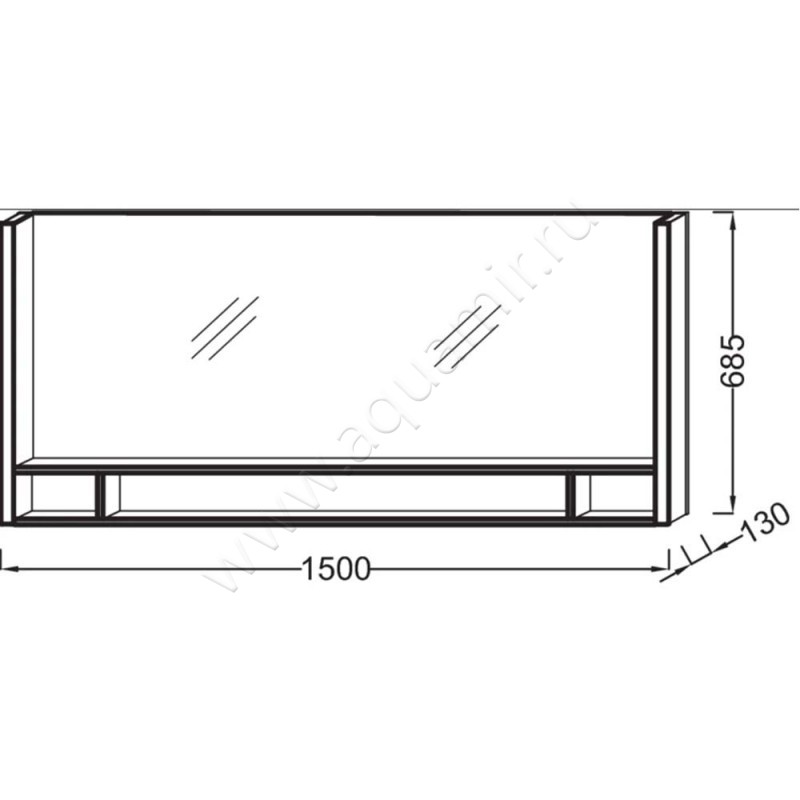 Зеркало с подсветкой Jacob Delafon Terrace EB1184NF размеры