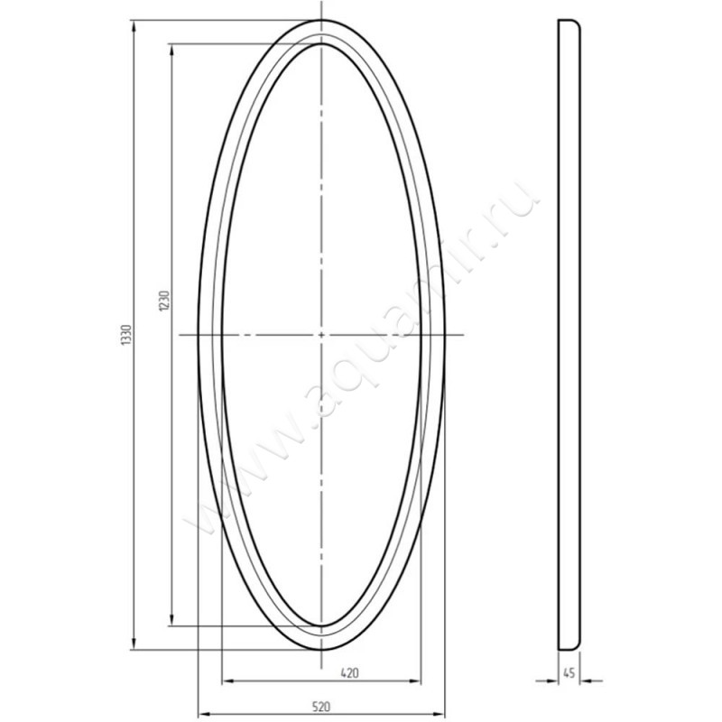 Зеркало Migliore 30644 размеры