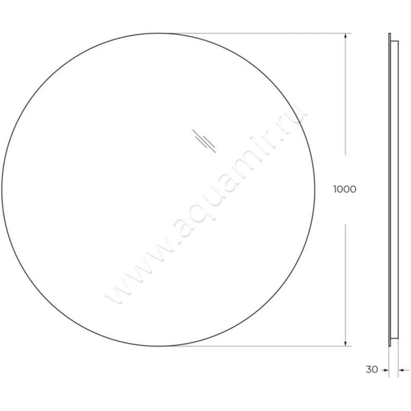 Зеркало с подсветкой BelBagno SPCINT1000LED размеры