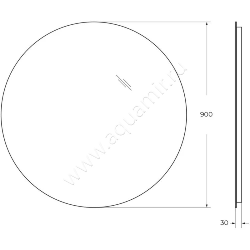 Зеркало с подсветкой BelBagno SPCINT900LED размеры