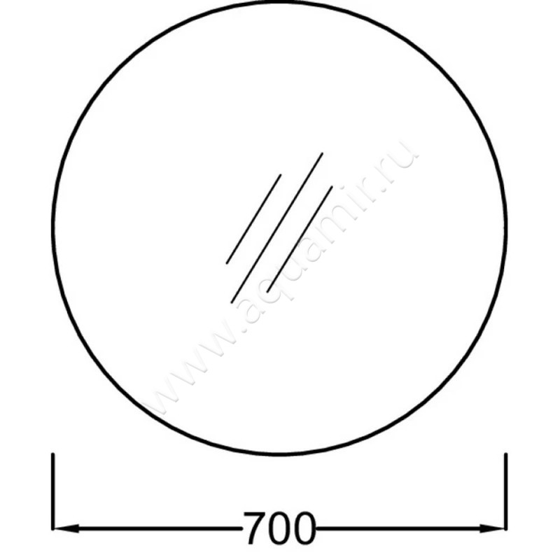 Зеркало Jacob Delafon Odeon Rive Gauche EB1144NF размеры