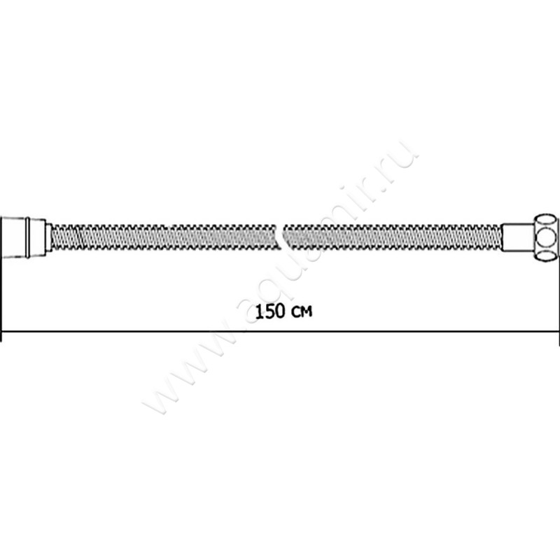 Душевой шланг Nicolazzi Doccia C7097CR размеры