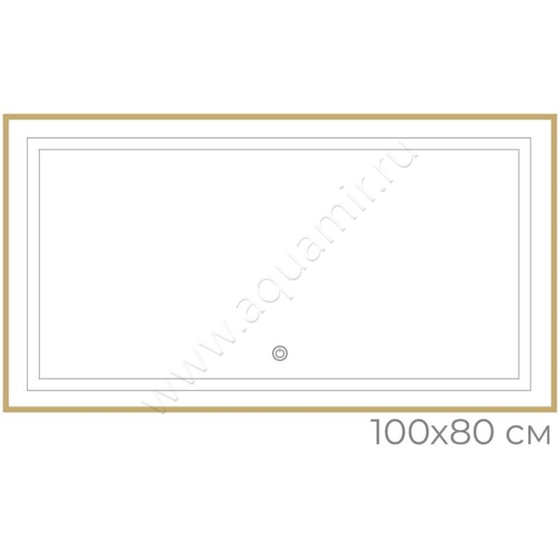 Зеркало с подсветкой Fixsen FX2100G размеры