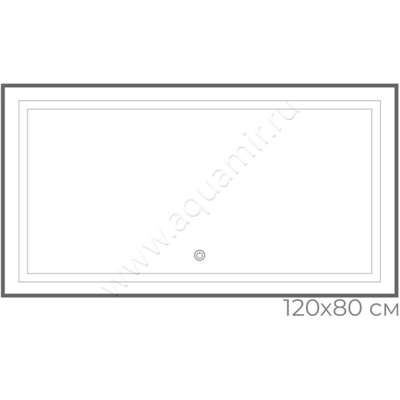 Зеркало с подсветкой Fixsen FX2120F размеры